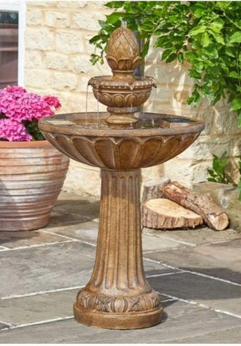 Solar water fountain - fountain, outdoor
