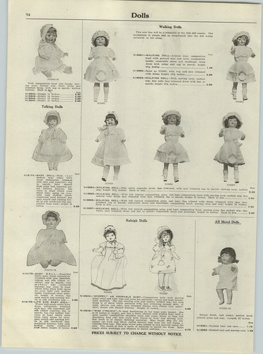 1921 paper raleigh - ad, dolls