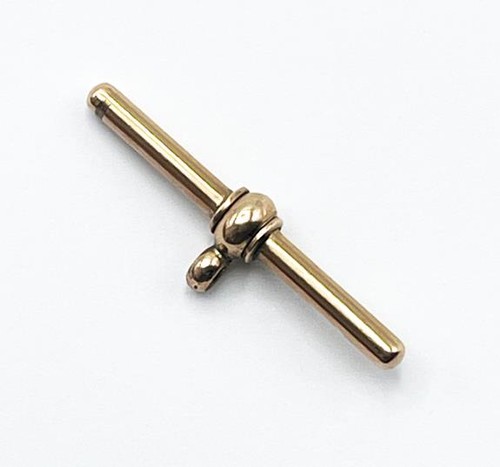 9ct gold watch chain - watch, t-bar