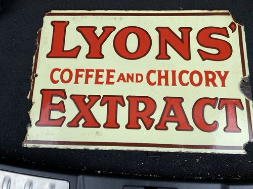 Lyons extract coffee enamel - lyons’,