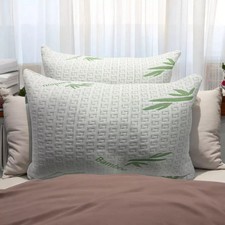 Pack of 2 BHS Bamboo Bed Pillow Orthopaedic Bounce Back Neck Back Support