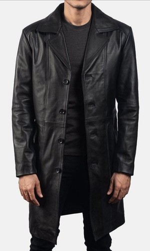 Mens leather trench coat - mens,