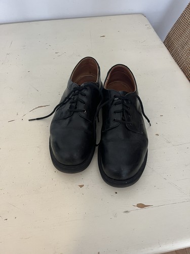 Solovair black leather steel - black,