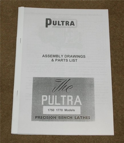 Pultra micro lathes parts - lathes, list
