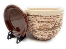 Plant Pot Ceramic Glazed with