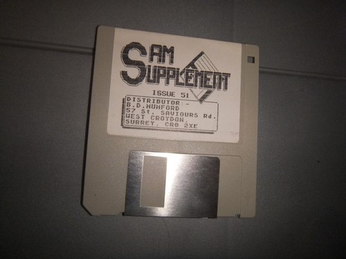Sam supplement disk magazine - sam,