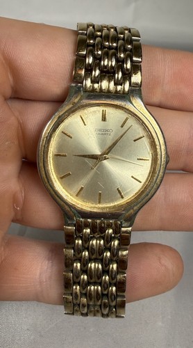Seiko vintage men watch gold - seiko,