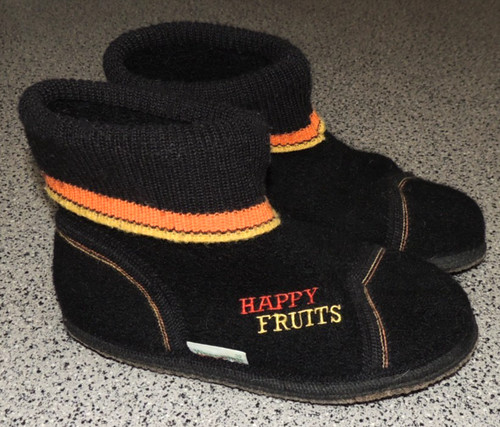 Unisex slippers black - , wool