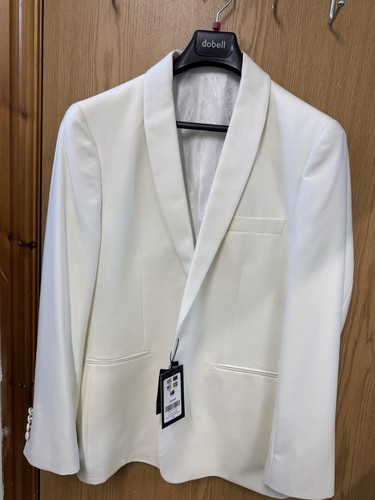 Dobell white shawl lapel - white,