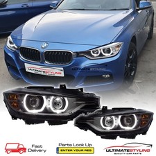 BMW 3 Series F30 F31 2012-2015 Halo LED Angel Eyes Headlights Xenon Look Upgrade