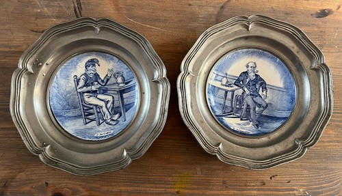 Vintage pair delft blue - vintage,