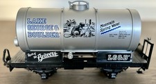 LGB 4140 Lake George & Boulder Tank Car Route of The Beavers Preowned VGC Boxes