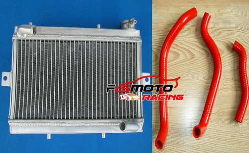 Aluminum radiator red silicone - aluminum, radiator+red