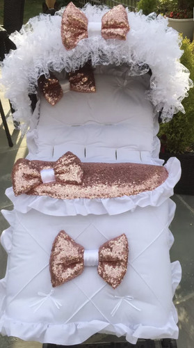 Pram pushchair frilly bling - pushchair,