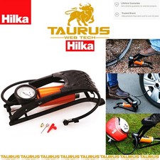 RAC Heavy Duty Single Barrel Foot Pump Thumb Lock Cycle Tyre Air Ball Inflatable