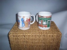 Pair Coronation Street mugs/cups
