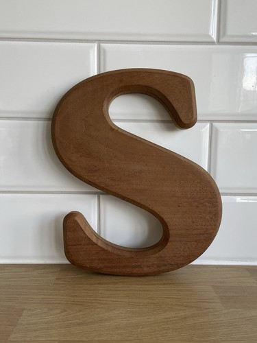 Vintage letter sign - s, wood