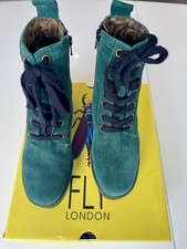 Fly Green Suede Ladies Boots