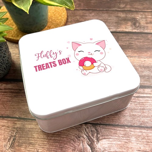 Square cute cat pink - square,