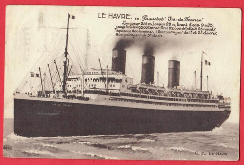 Ocean ship france vintage - ocean,