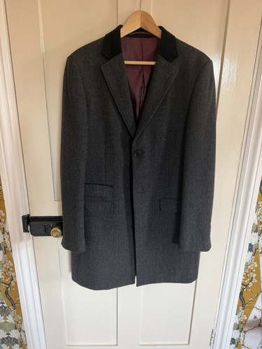 Moss bros men grey overcoat - bros,