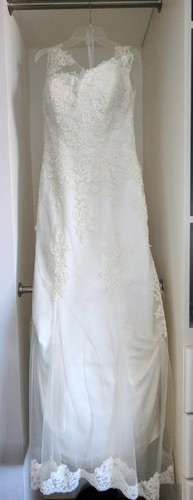 Ivory wedding dress vail and - ivory,