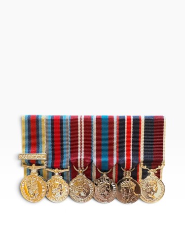 Court mounted miniature - miniature, medal