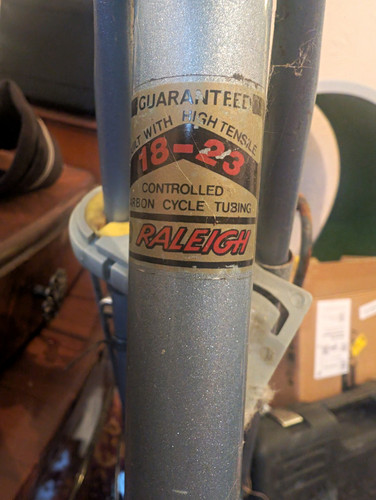 Raleigh road bike - bike, blue/silver