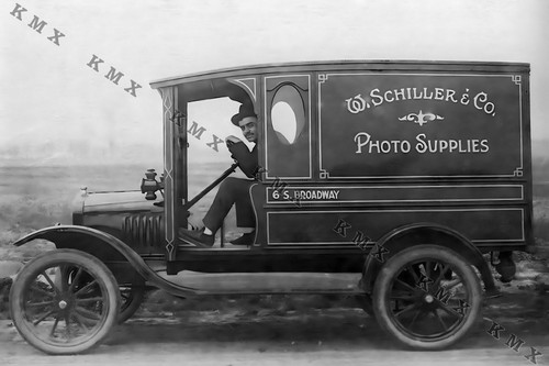 1900 delivery truck 4x6 - truck,