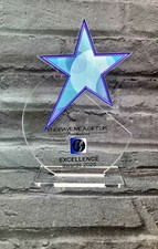 Personalised Acrylic Trophy Award Personalised Award Gift Christmas Gift