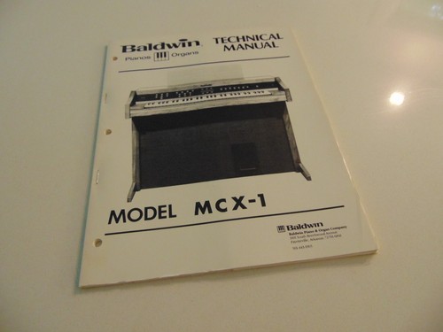 Baldwin organ mxc - mxc-1, keyboard