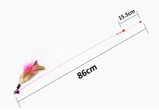 Cat feather wand - cat, wire