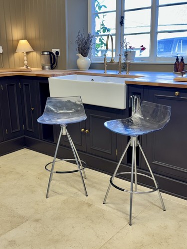 Calligaris ice bar stool pair - stool,