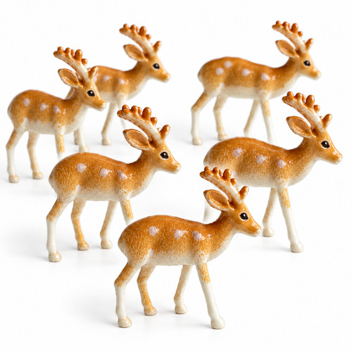 6pc reindeer cake topper set - 6pc,