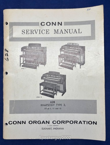 Original conn organ service - conn,