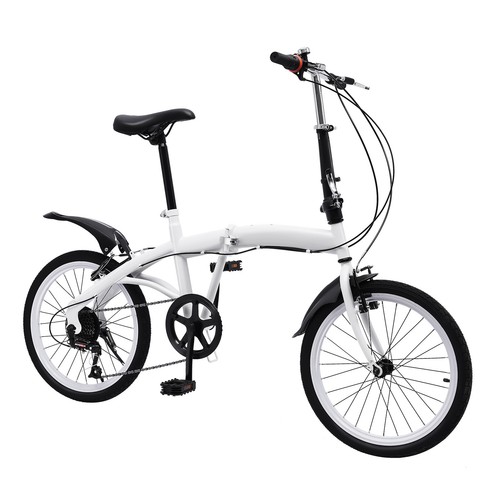 White folding bike foldable - folding,