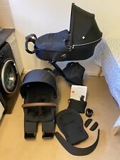 Stokke Xplory V6 True Black Edition Pram / Stroller / Pushchair + Extras