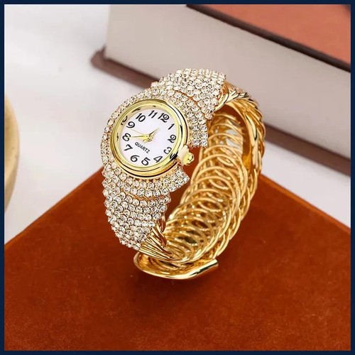 Women gold full diamond - full, watch