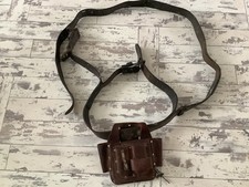 Rare Vintage Leather Pole (Tree) Climbing Belt  With Tool Pouch 