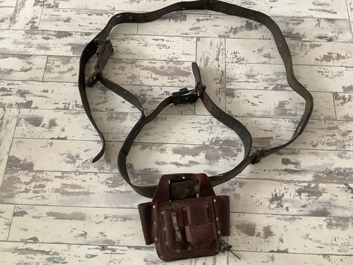 Rare vintage leather - leather, pole