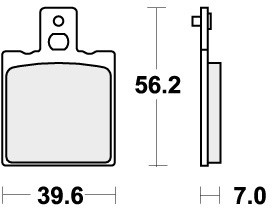 Sbs brake pads - front, maico