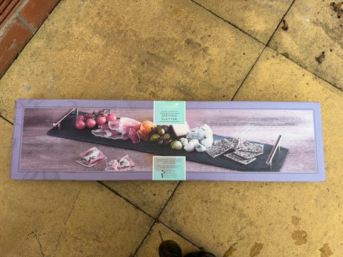 Rectangular slate food serving - slate,