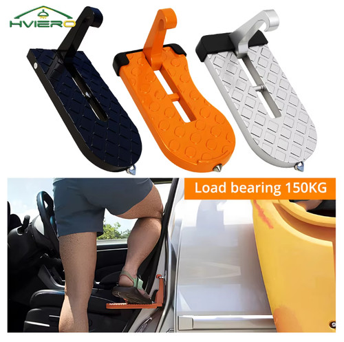 Folding car door latch hook - folding,