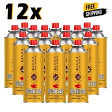 12x Butane Gas Bottles