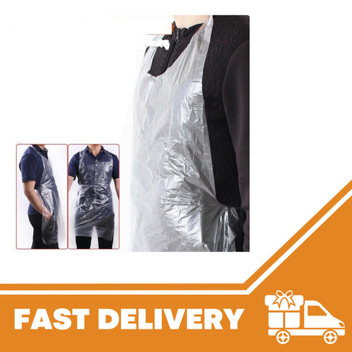 Disposable apron polythene - disposable,