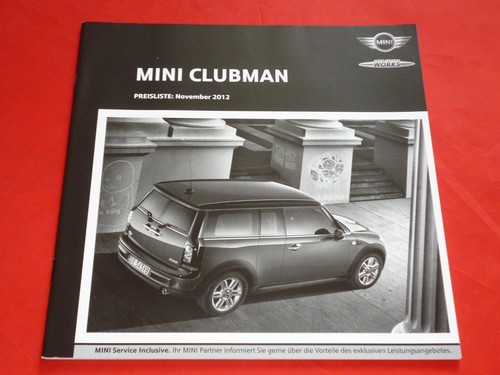 2012 mini clubman r55 one - 2012,
