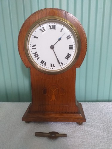 Edwardian oak cased mantel - cased,