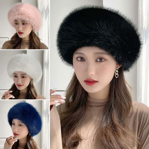 Fashion faux fur hat - faux,