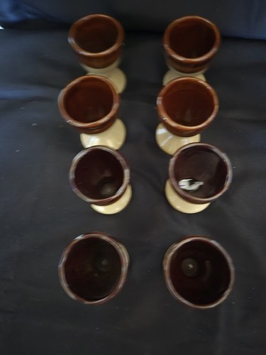 Vintage stoneware egg cups 8 - cups,