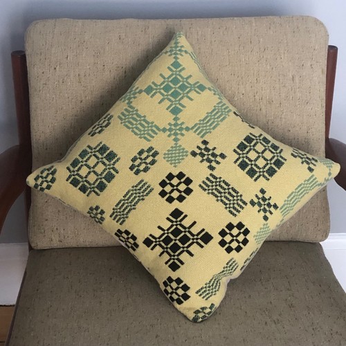 Handmade welsh wool cushion - handmade,